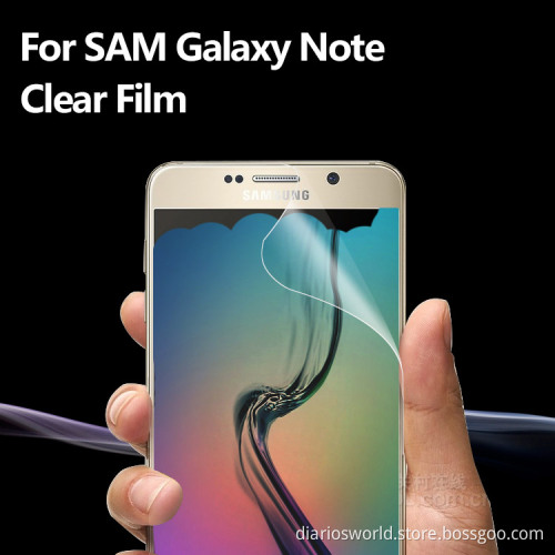 Ultra Thin High Clear Screen Protector Film Anti Fingerprint Anti Glare PET Screen Protector For Samsung Galaxy Note5